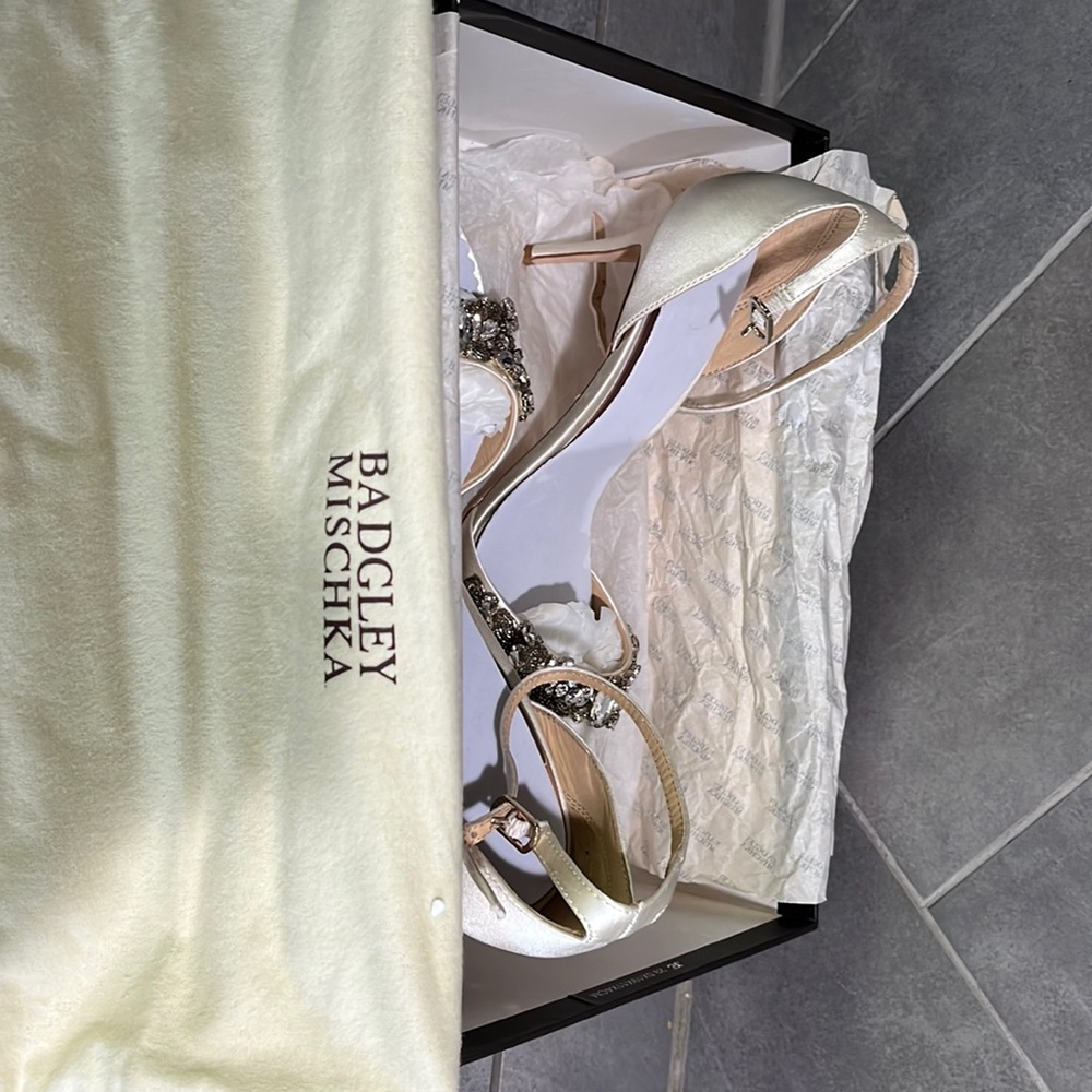 BRAND NEW in box. Badgley Mischka heeled shoes!